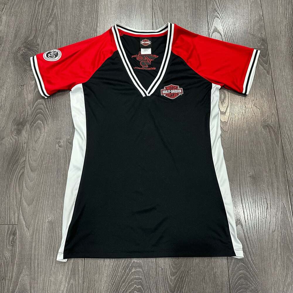 Harley-Davidson Women's V-Neck Jersey Shirt Size XL